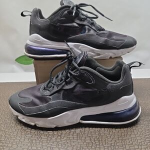 Nike Air Max 270 React Black/White  Sneakers Women Size 6.5 CJ0619-002